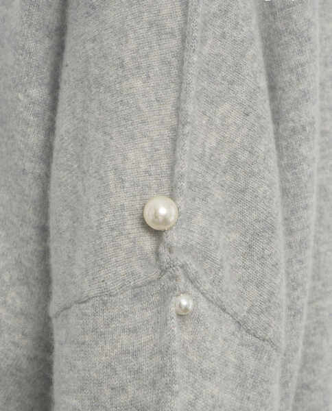 Pulovere MVM Cashmere sweater with pearl detail Grey Femei (BM 19030111) 5