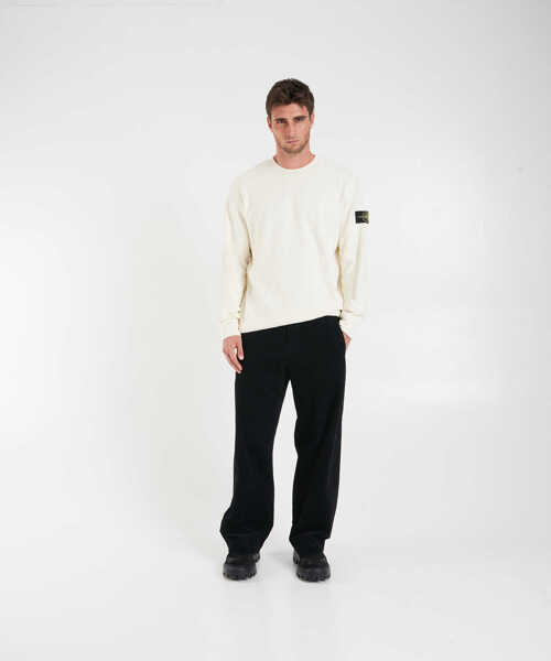 Pulovere casual Stone Island Sweatshirt with logo detail White Barbati (BM 19030120) 3