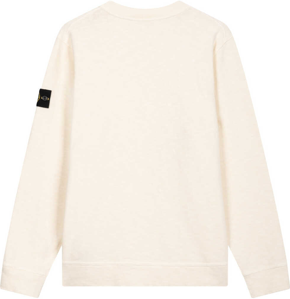 Pulovere casual Stone Island Sweatshirt with logo detail White Barbati (BM 19030120) 4