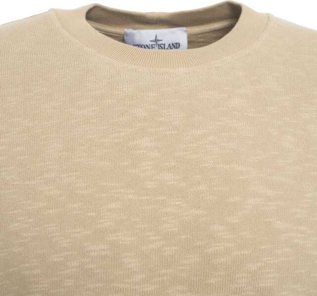 Pulovere casual Stone Island Sweatshirt with logo detail Beige Barbati (BM 19030120) 4