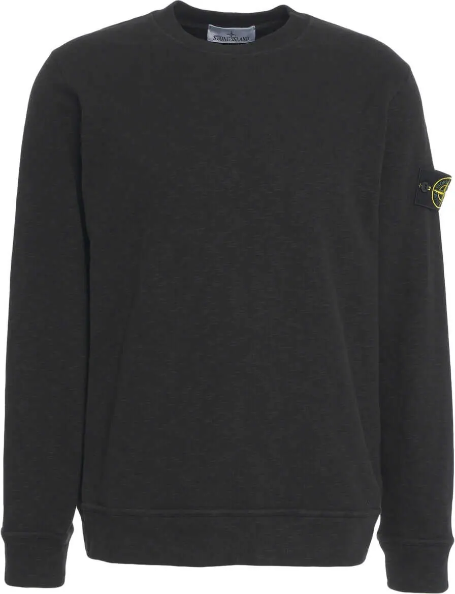 Pulovere casual Stone Island Sweatshirt with logo detail Black Barbati (BM 19030120) 2