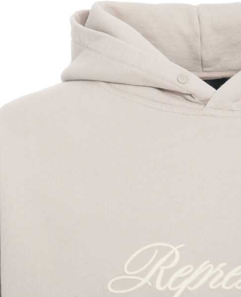 Bluze de trening REPRESENT Hoodie Script Beige Barbati (BM 19030129) 4