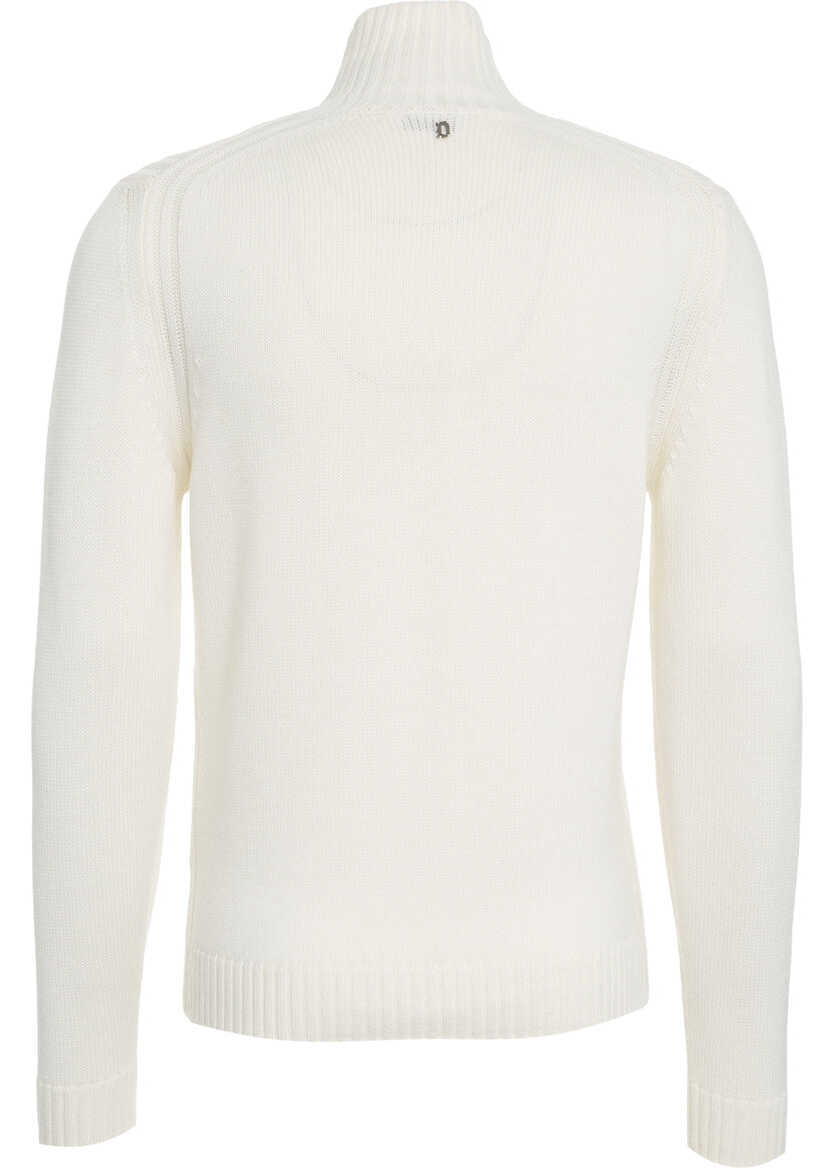 Pulovere Dondup Wool turtleneck sweater White Barbati (BM 19030132) 4