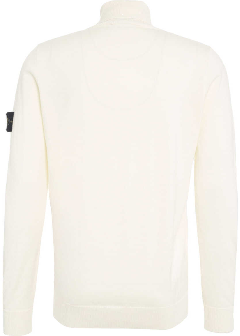 Pulovere Stone Island Turtleneck sweater with logo detail White Barbati (BM 19030144) 3