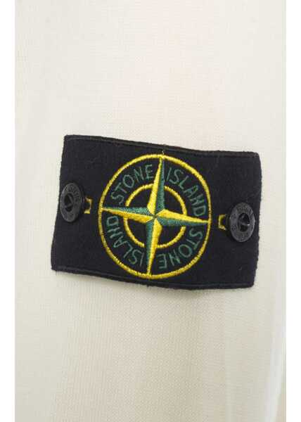 Pulovere Stone Island Turtleneck sweater with logo detail White Barbati (BM 19030144) 4