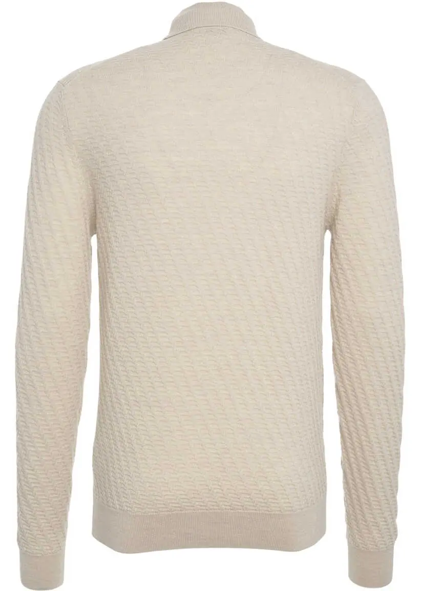 Pulovere Paolo Pecora Virgin wool turtleneck sweater Beige Barbati (BM 19030150) 3