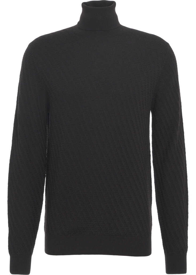 Pulovere Paolo Pecora Virgin wool turtleneck sweater Brown Barbati (BM 19030150) 1