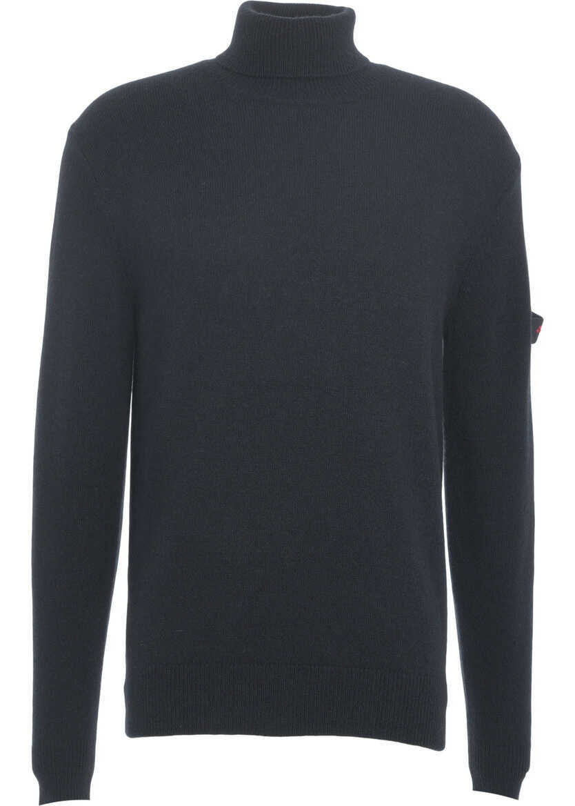 Pulovere Peuterey Turtleneck sweater with logo detail Blue Barbati (BM 19030156) 2
