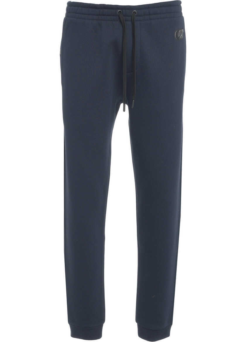 Pantaloni de trening AlphaTauri Joggers with logo Blue Barbati (BM 19030171) 1