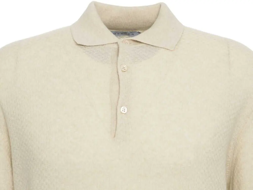 Tricouri Polo Gender Knit polo shirt Beige Barbati (BM 19030174) 4