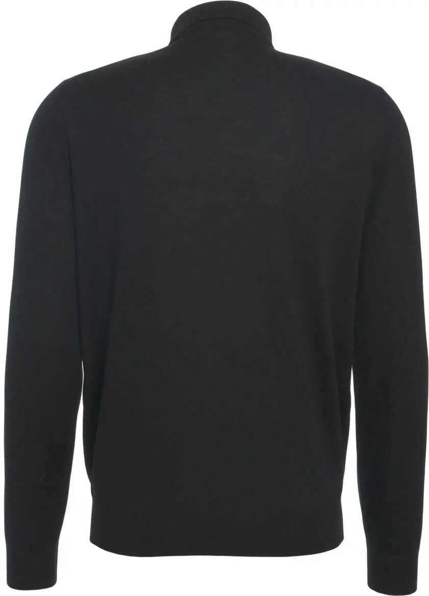 Tricouri Polo Gender Knitted sweater with polo collar Black Barbati (BM 19030177) 3