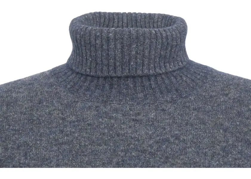 Pulovere Kangra Wool blend turtleneck sweater Blue Barbati (BM 19030204) 4