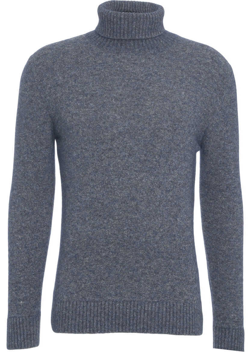 Pulovere Kangra Wool blend turtleneck sweater Blue Barbati (BM 19030204) 1