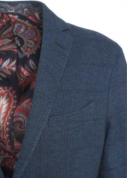 Sacouri ETRO Blazer Blue Barbati (BM 19030210) 4