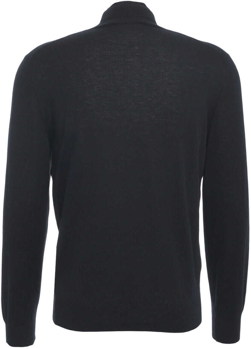 Pulovere Gender Knit turtleneck sweater Blue Barbati (BM 19030216) 3