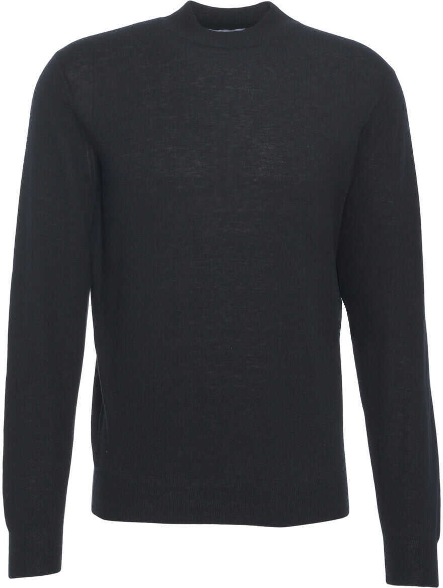 Pulovere Gender Knit sweater with stand-up collar Blue Barbati (BM 19030222) 2