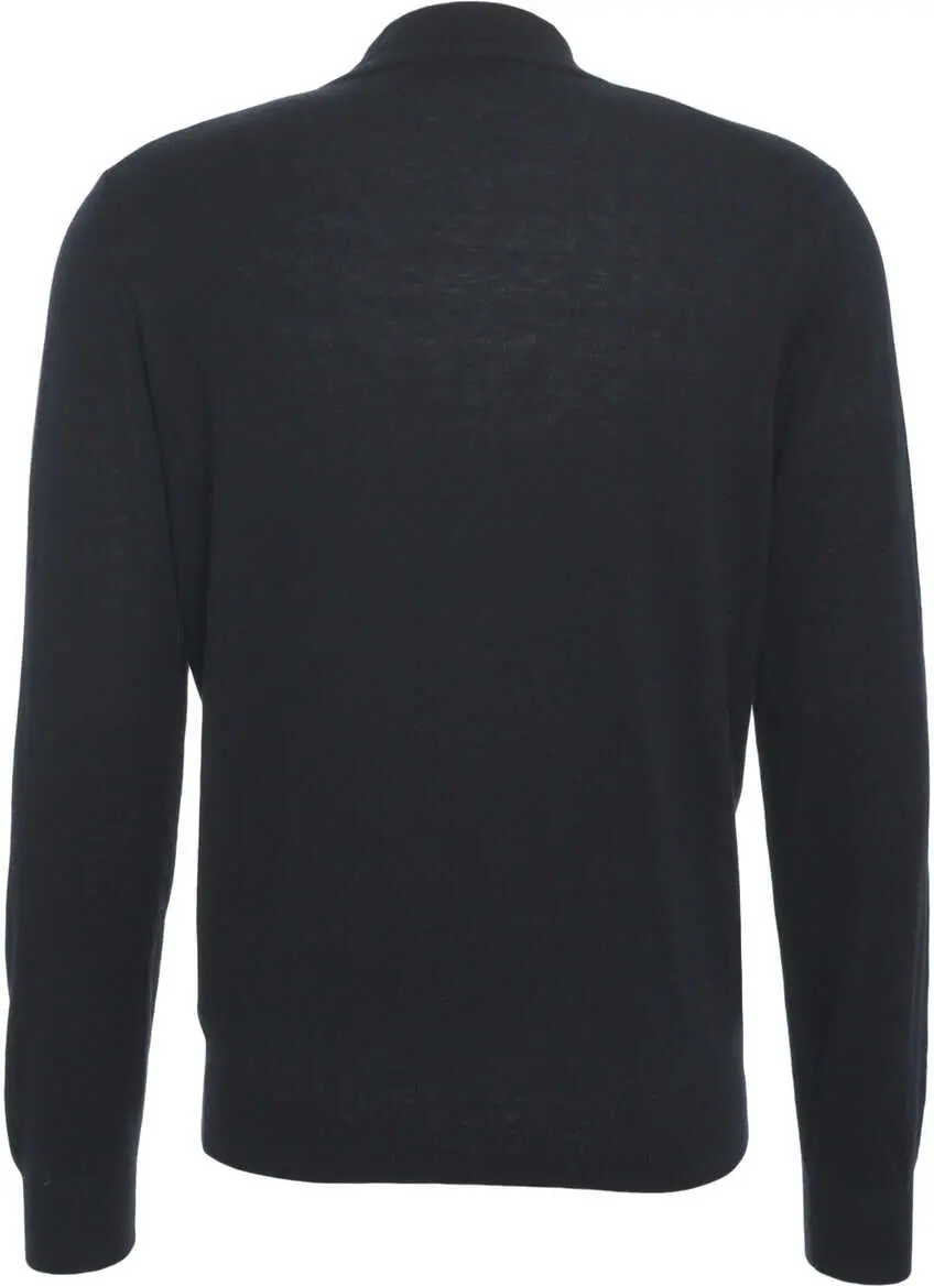 Pulovere Gender Knit sweater with stand-up collar Blue Barbati (BM 19030222) 3