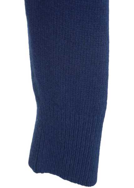 Tricouri Polo AMARANTO Sweater with polo collar Blue Barbati (BM 19030231) 4