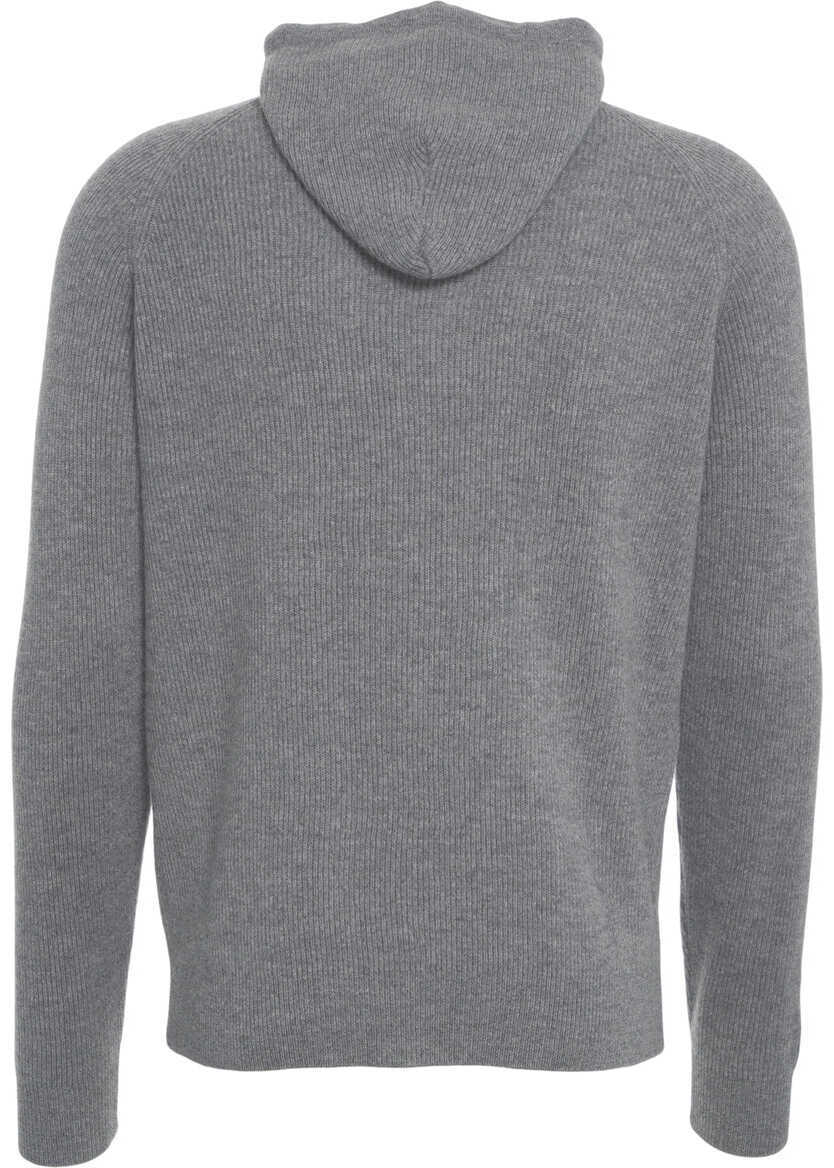 Jachete Gender Hooded knit jacket Grey Barbati (BM 19030234) 3