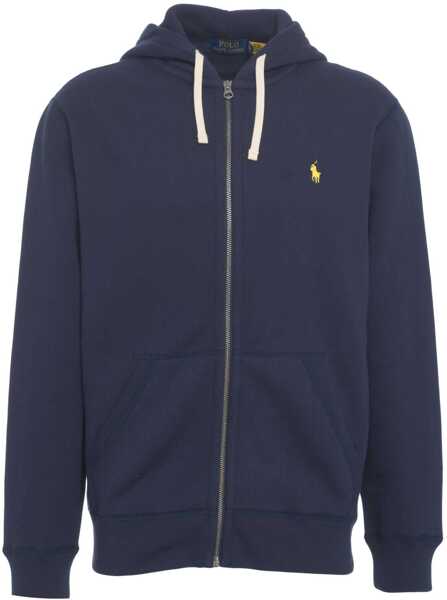 Bluze de trening Ralph Lauren Hoodie with logo embroidery Blue Barbati (BM 19030270) 2