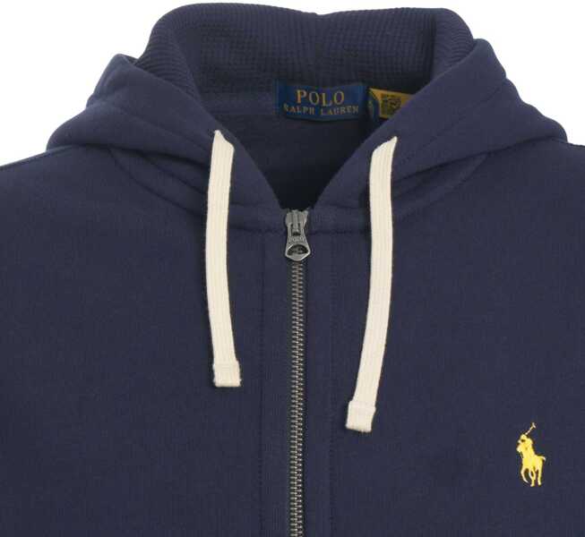 Bluze de trening Ralph Lauren Hoodie with logo embroidery Blue Barbati (BM 19030270) 4