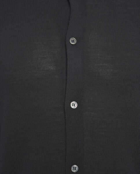 Camasi office Gender Knit virgin wool shirt Black Barbati (BM 19030282) 5