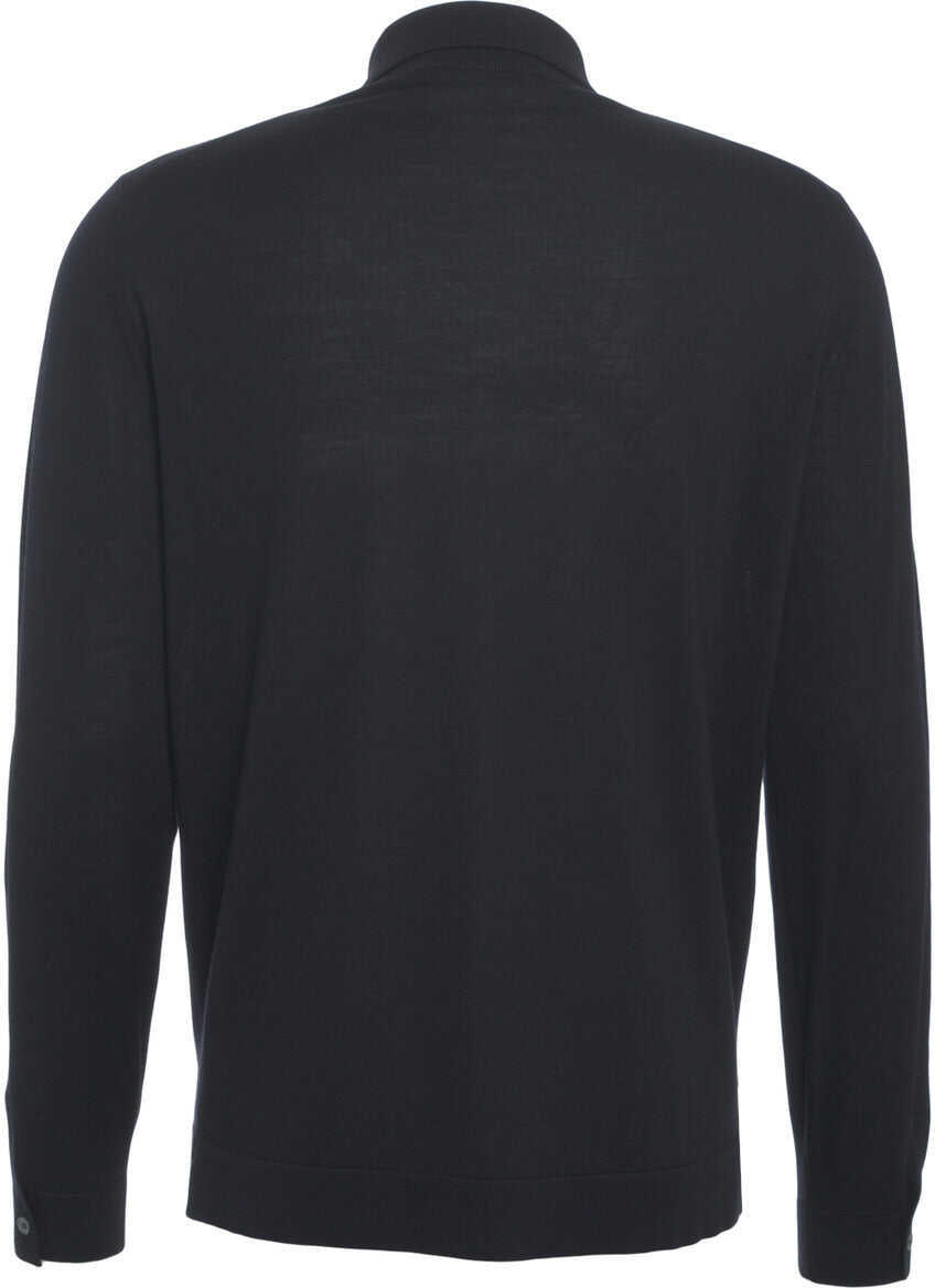 Camasi office Gender Knit virgin wool shirt Blue Barbati (BM 19030282) 4