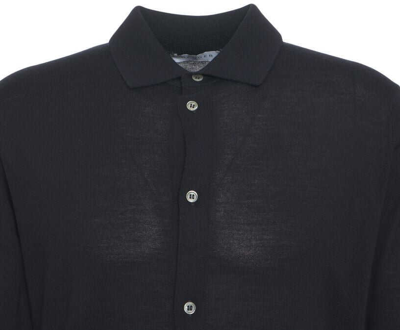 Camasi office Gender Knit virgin wool shirt Blue Barbati (BM 19030282) 5