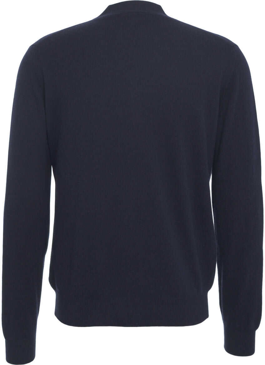 Cardigane Gender Cardigan with V-neck Blue Barbati (BM 19030288) 3