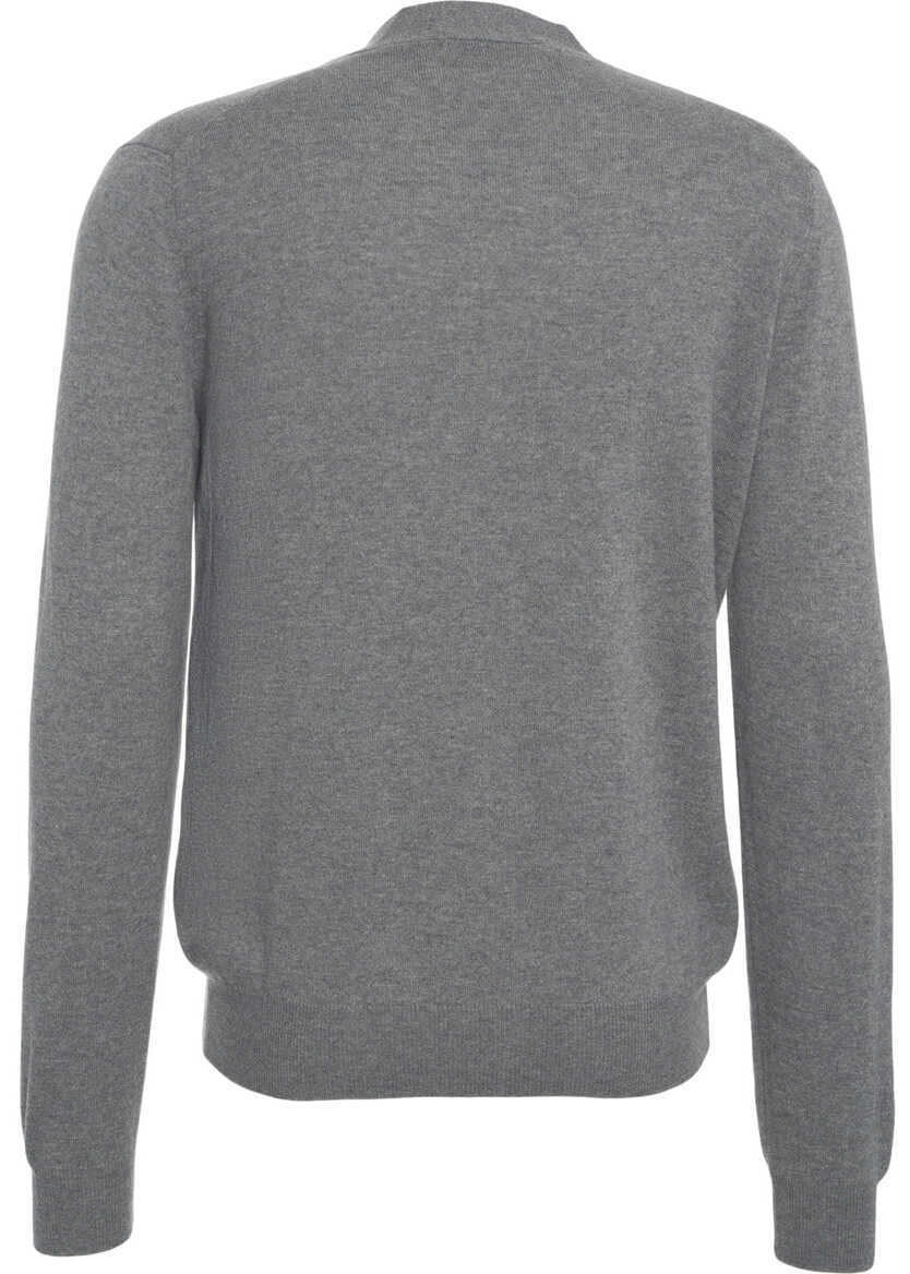 Cardigane Gender Cardigan with V-neck Grey Barbati (BM 19030288) 3