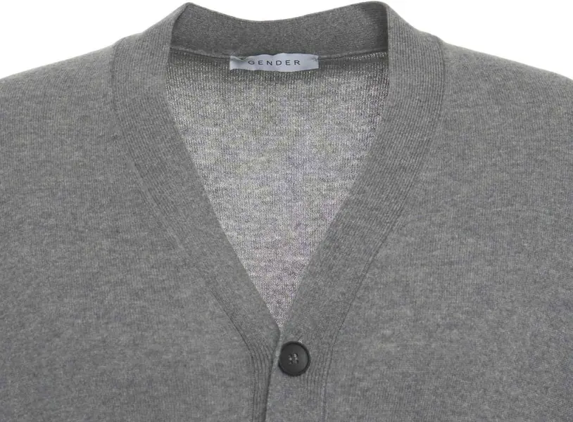 Cardigane Gender Cardigan with V-neck Grey Barbati (BM 19030288) 4