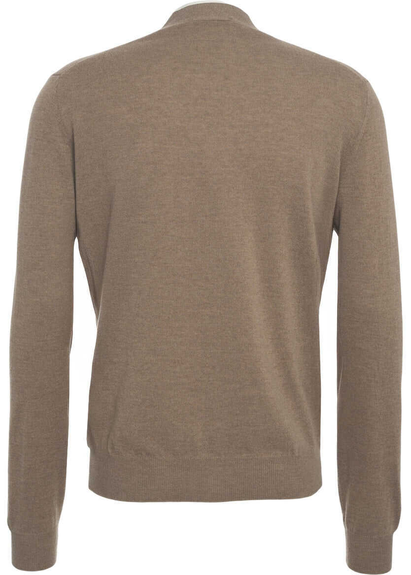 Cardigane Gender Cardigan with V-neck Brown Barbati (BM 19030288) 3