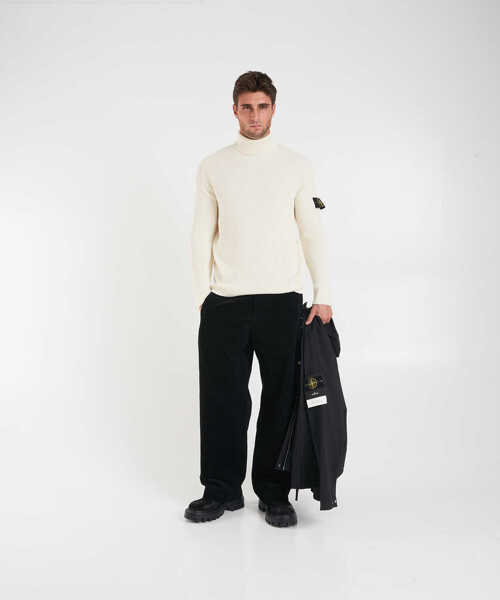 Pulovere Stone Island Turtleneck sweater with logo White Barbati (BM 19030294) 3