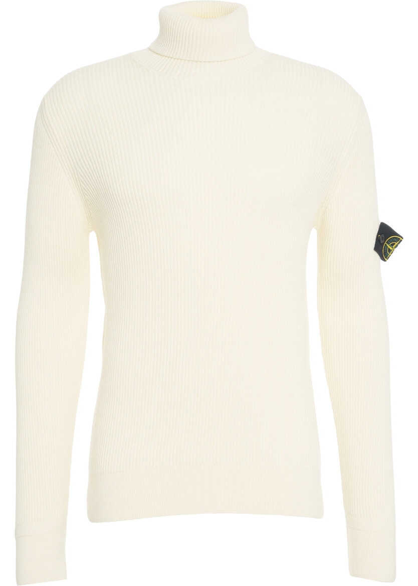 Pulovere Stone Island Turtleneck sweater with logo White Barbati (BM 19030294) 1