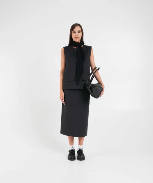 Maiouri Herskind Top with patch pockets Ease Grey Femei (BM 19030339) 3