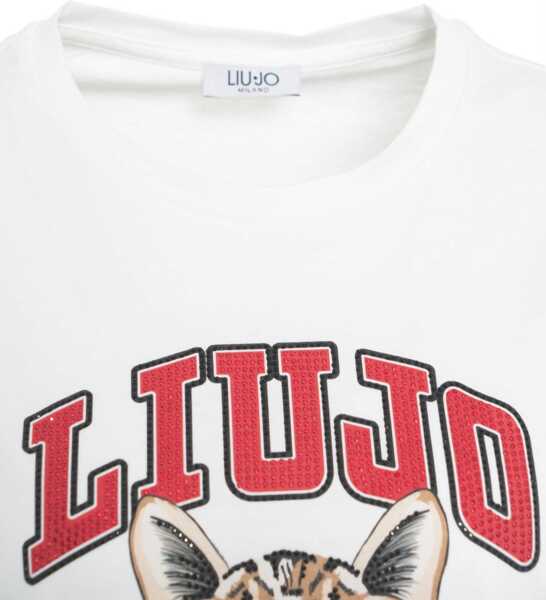 Tricouri Liu Jo T-shirt with print White Femei (BM 19030345) 5