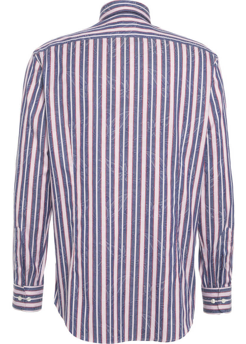 Camasi office ETRO Striped shirt with logo embroidery Multicolor Barbati (BM 19030348) 3