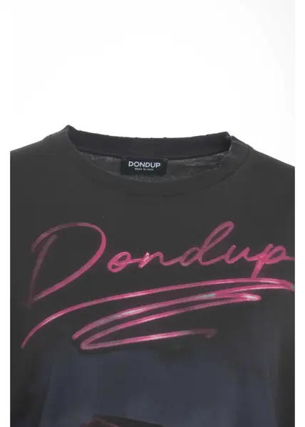 Tricouri Dondup T-shirt with print Black Femei (BM 19030351) 4