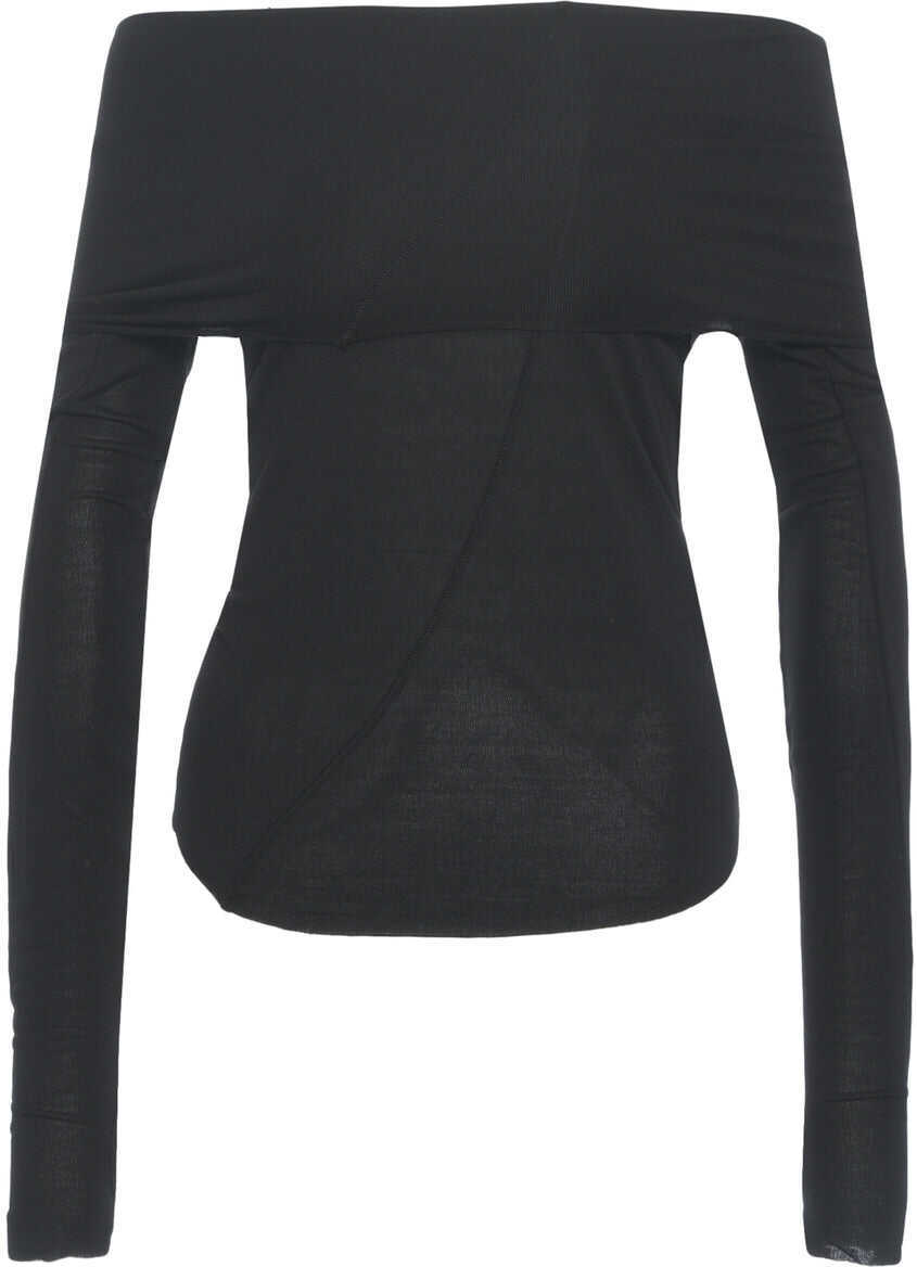 Maiouri Thom / Krom Top with off-the-shoulder neckline Black Femei (BM 19030360) 1