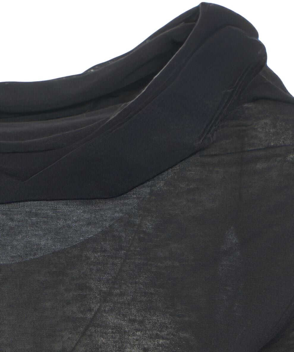 Tricouri 8PM T-shirt with cowl neck Ophelia Black Femei (BM 19030384) 5