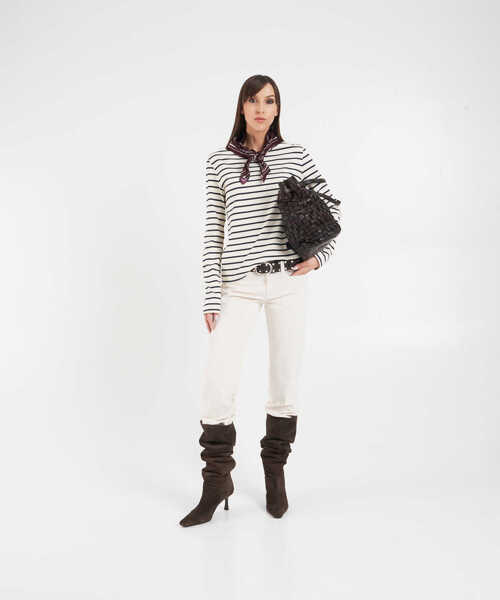 Tricouri SEAFARER Striped t-shirt White Femei (BM 19030393) 3