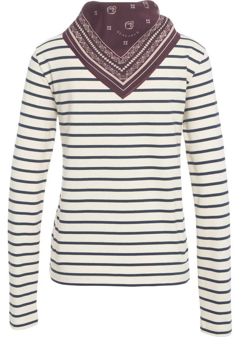 Tricouri SEAFARER Striped t-shirt White Femei (BM 19030393) 4