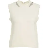 Maiouri Knit top with rhinestone application Femei