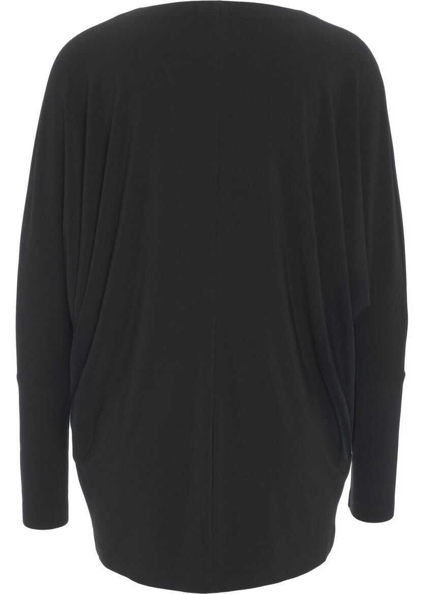 Tricouri NORMA KAMALI Oversize T-shirt Black Femei (BM 19030402) 9