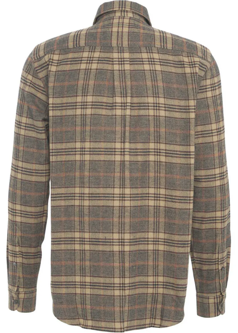 Camasi office CLOSED Shirt with plaid pattern Beige Barbati (BM 19030405) 3