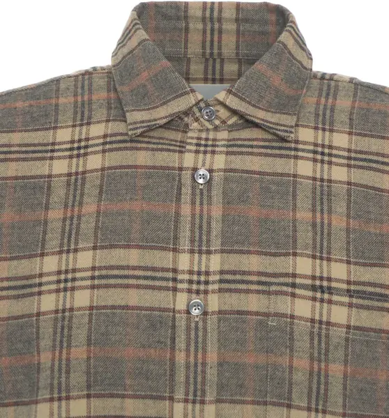 Camasi office CLOSED Shirt with plaid pattern Beige Barbati (BM 19030405) 4