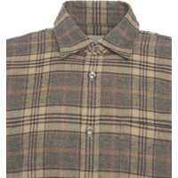 Camasi office pentru Barbati - Camasi office CLOSED Shirt with plaid pattern Beige Barbati (BM 19030405) - B-mall.ro