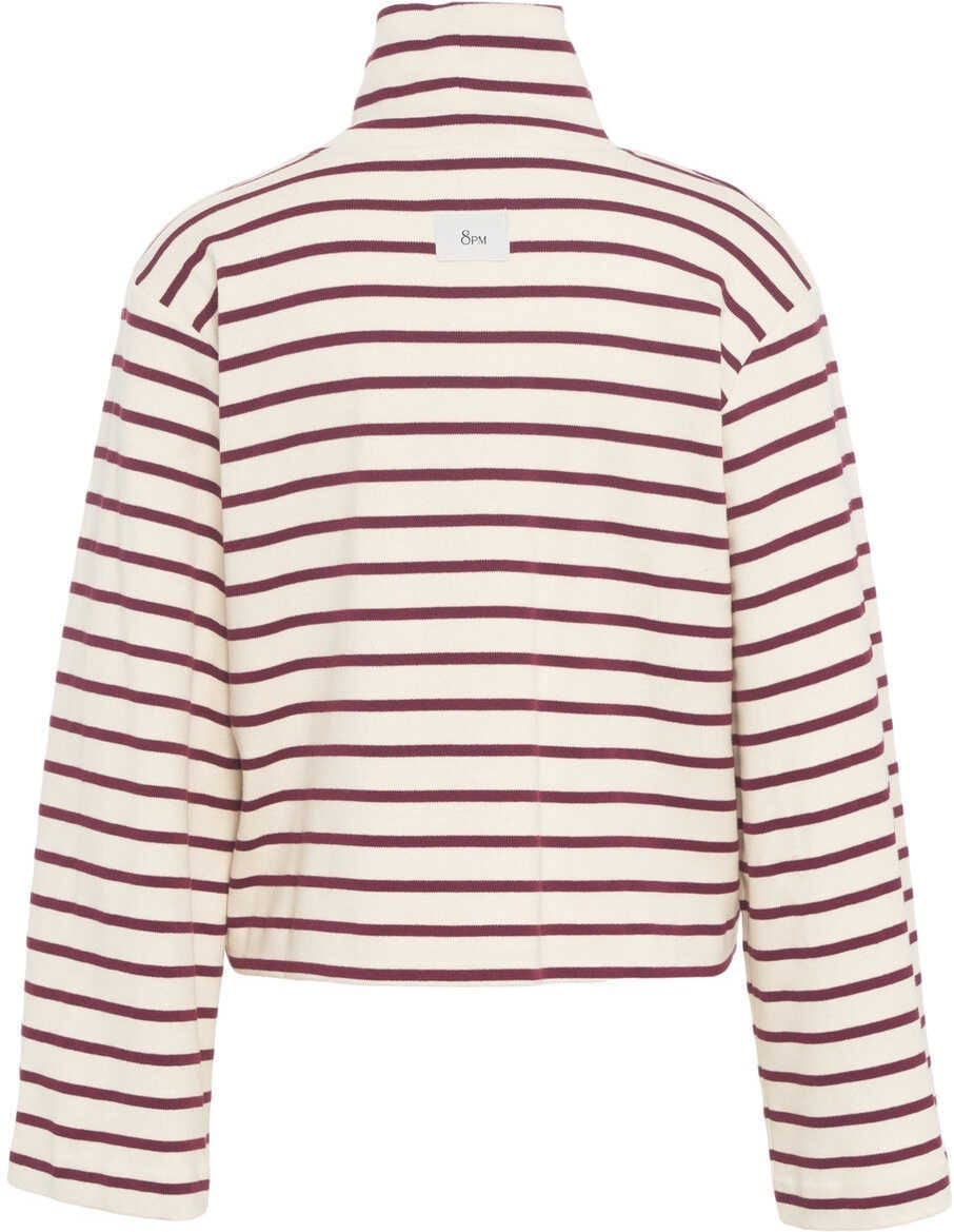 Tricouri 8PM Turtleneck T-shirt Red Femei (BM 19030414) 3