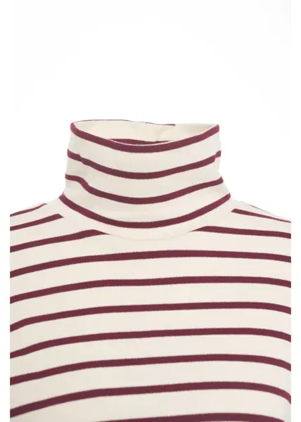 Tricouri 8PM Turtleneck T-shirt Red Femei (BM 19030414) 4