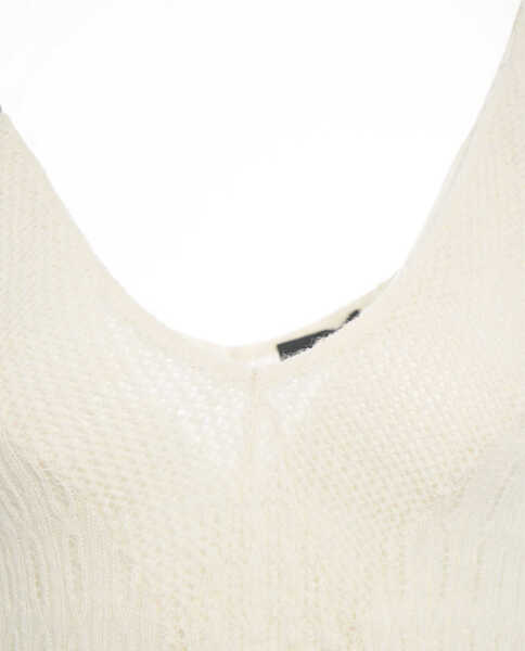 Maiouri Liu Jo Knit top with v-neck White Femei (BM 19030423) 4